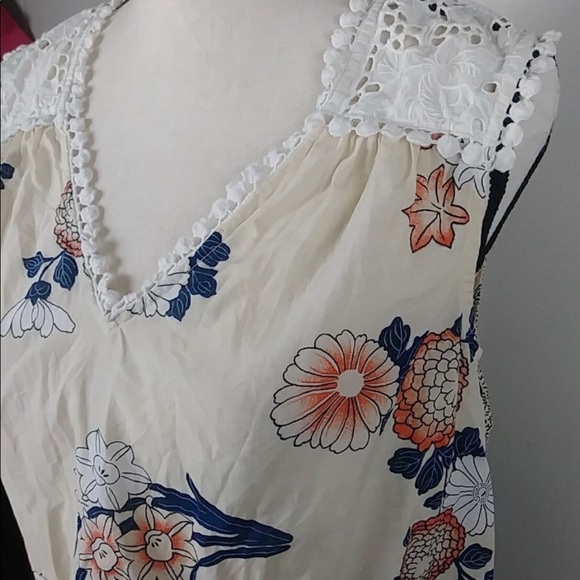 Leifnotes Anthropologie Floral Mix Print Blouse - Picture 2 of 4